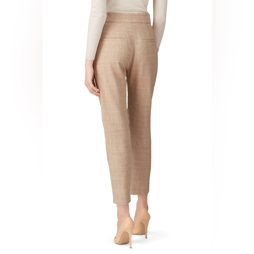 Veronica Beard Renzo Cropped Pants Plaid Brown Business Casual Women’s Size 0 - Picture 2 of 14